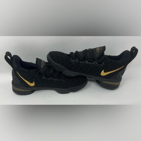 NIKE-Lebron 16 I’m King Black & Gold Kids Sneakers - Picture 8 of 8